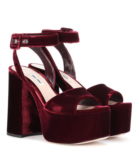 miu miu velvet shoes|miu michu shoes.